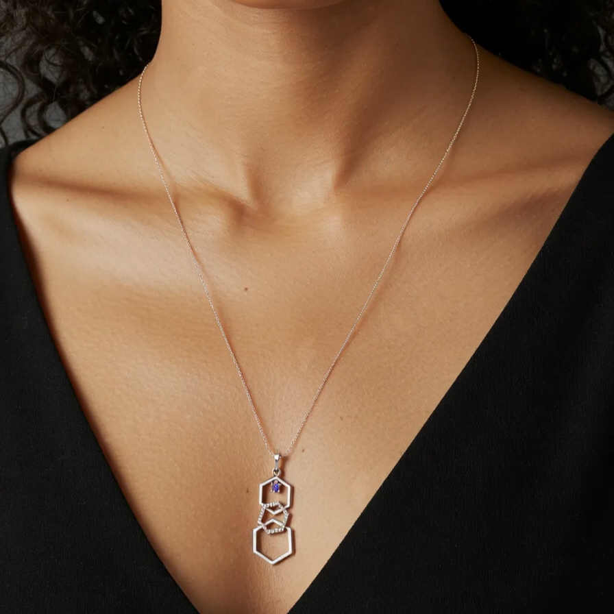 Divine Geometry Tanzanite Necklace