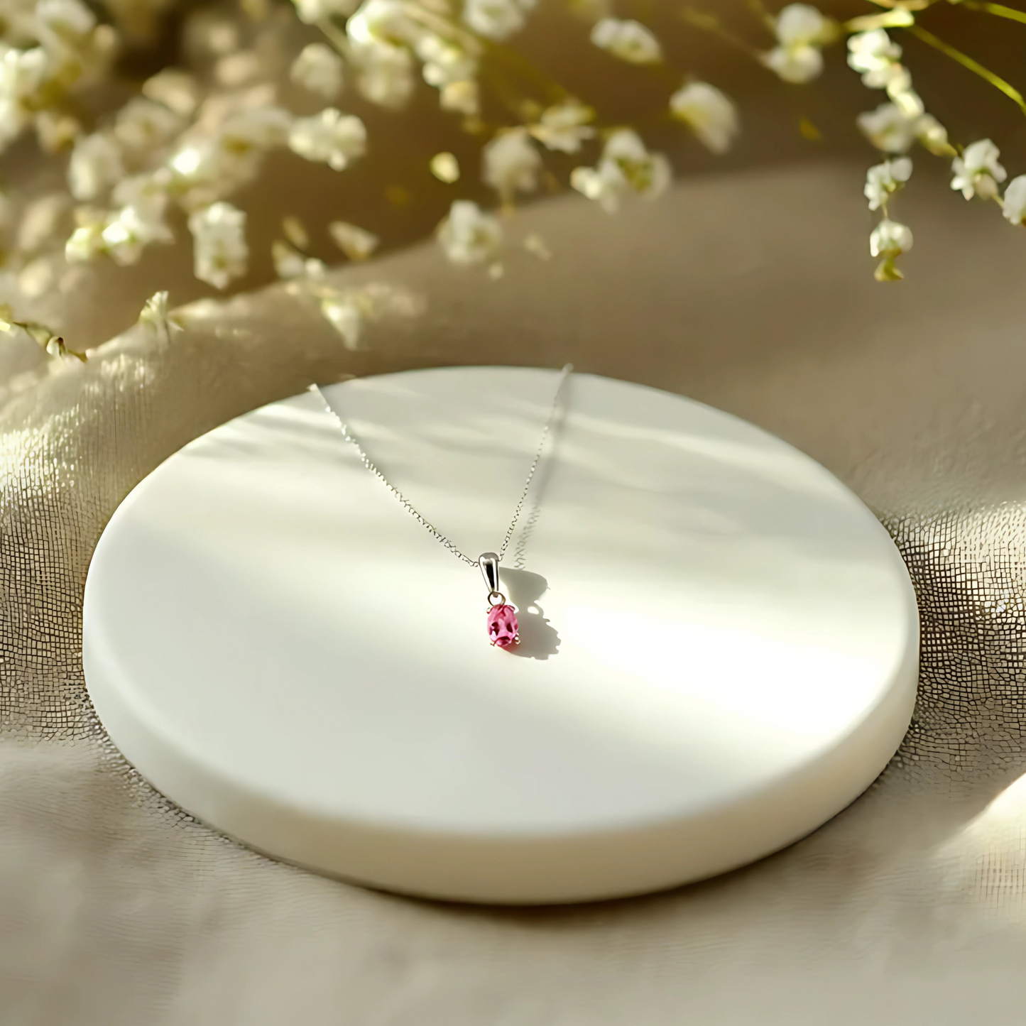 Pink Tourmaline Glow Pendant