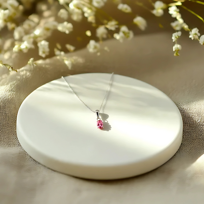 Pink Tourmaline Glow Pendant