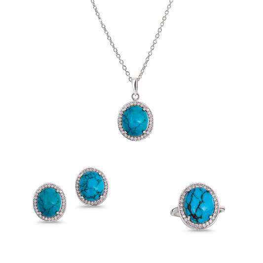Turquoise Royale Silver Set