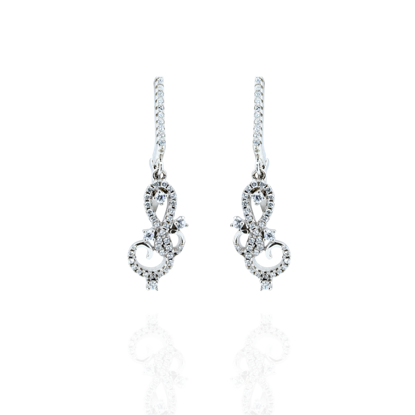 Sterling Sparkle Dangle Earrings