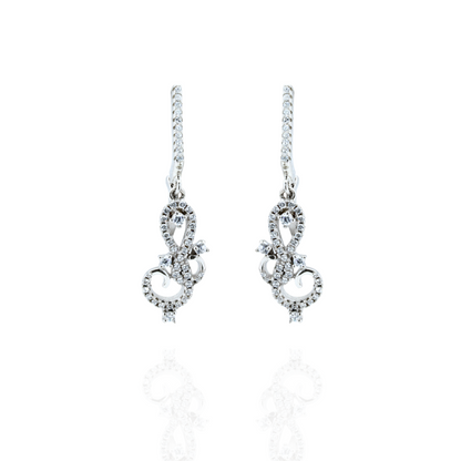 Sterling Sparkle Dangle Earrings