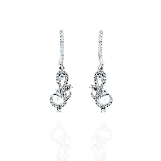 Sterling Sparkle Dangle Earrings