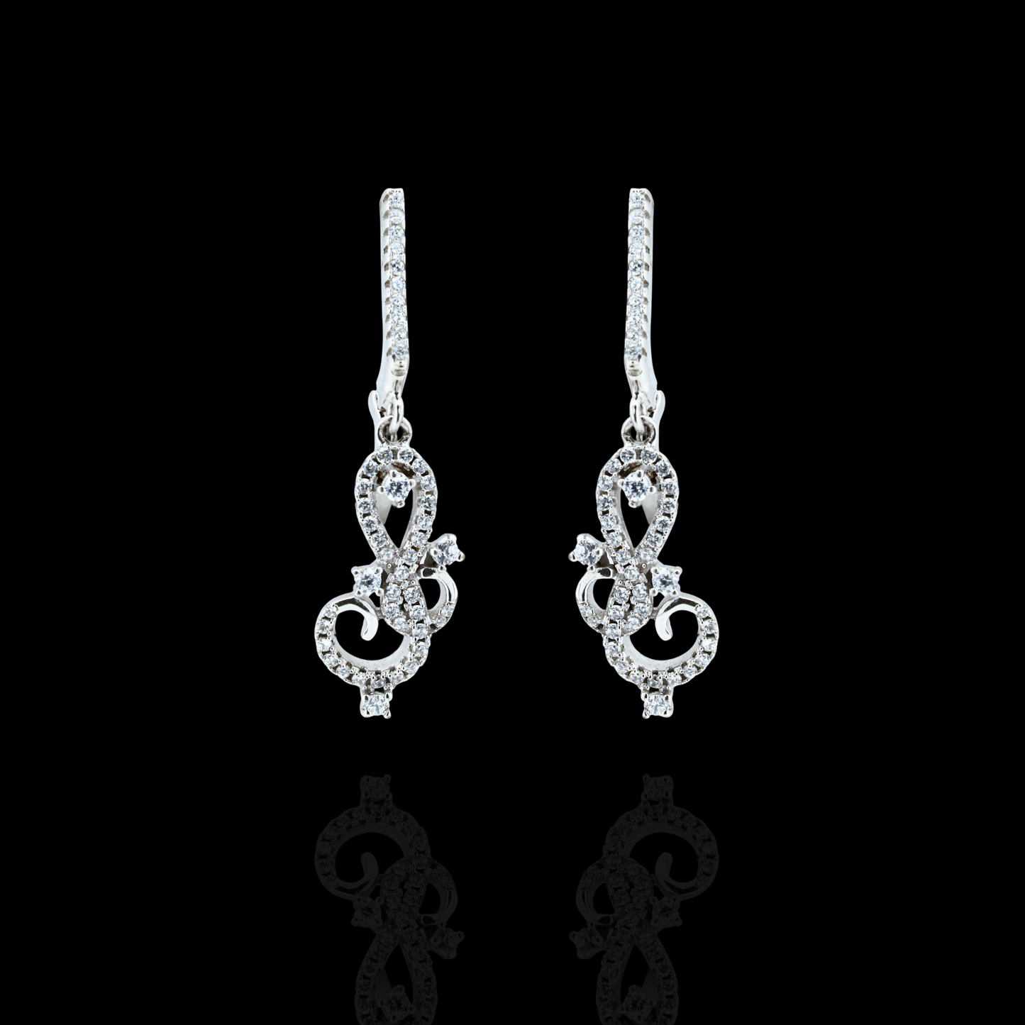 Sterling Sparkle Dangle Earrings