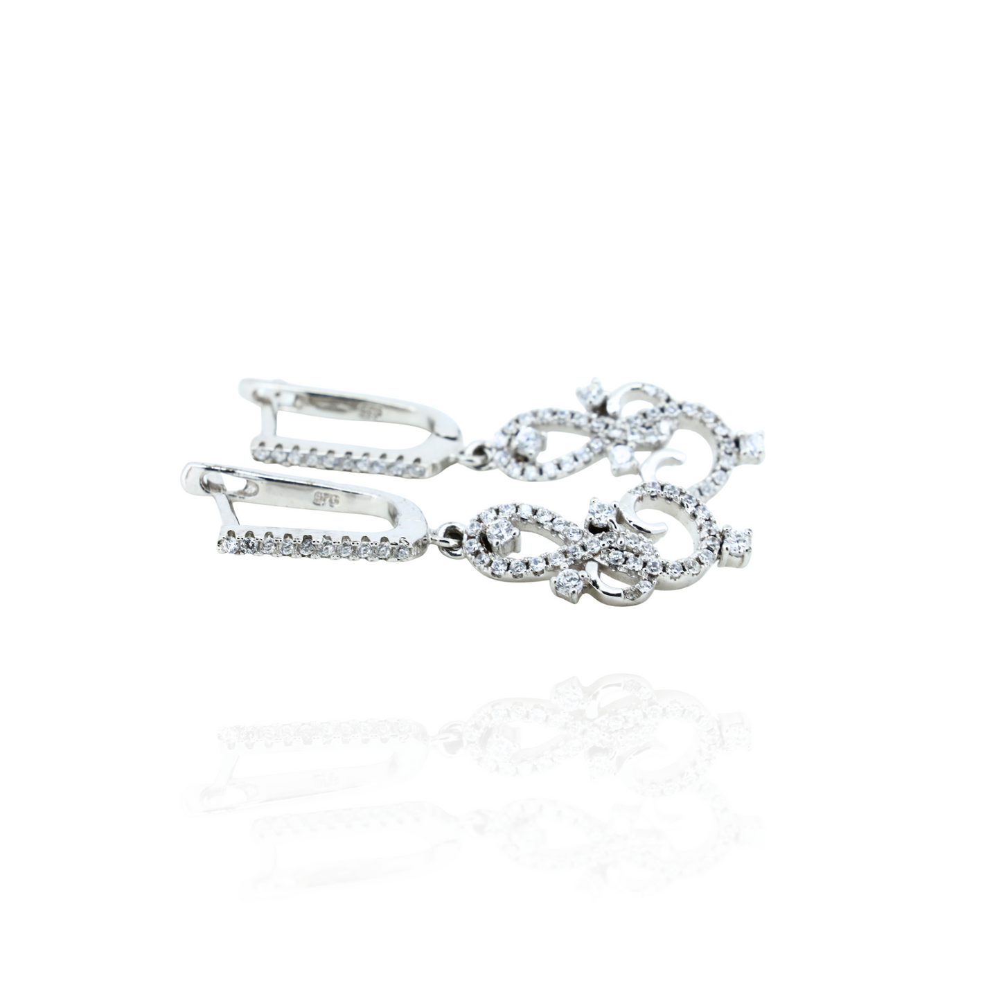 Sterling Sparkle Dangle Earrings