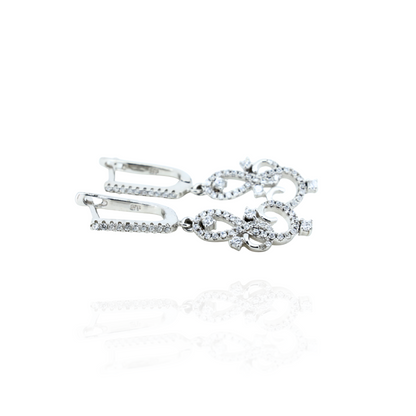 Sterling Sparkle Dangle Earrings