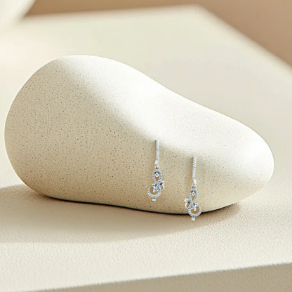 Sterling Sparkle Dangle Earrings