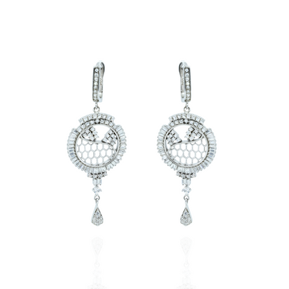 Eternal Circle Silver Earrings