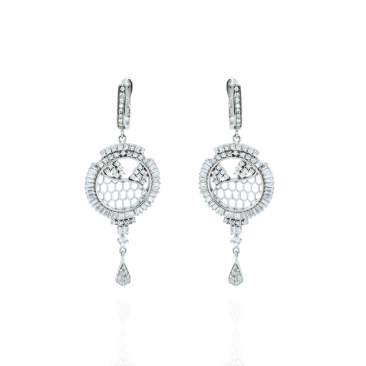 Eternal Circle Silver Earrings