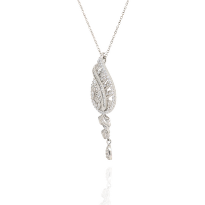 Lustrous Charm Silver Necklace