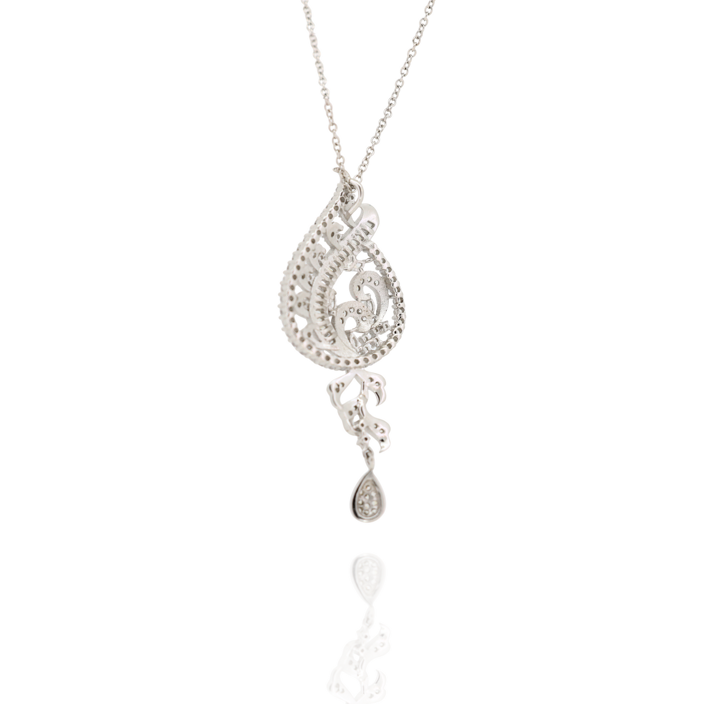 Lustrous Charm Silver Necklace