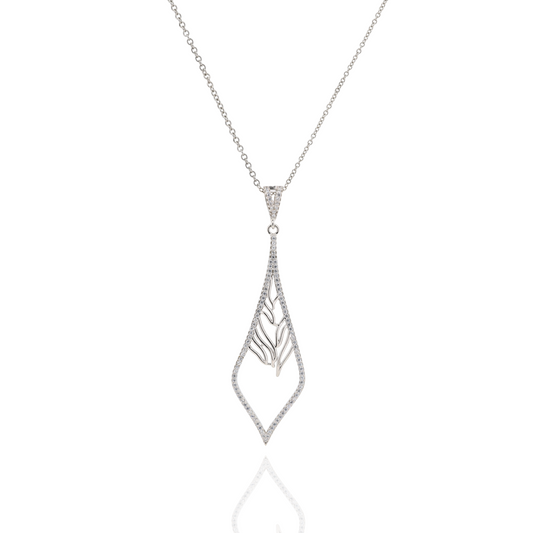 Silver Radiance Diamond Necklace
