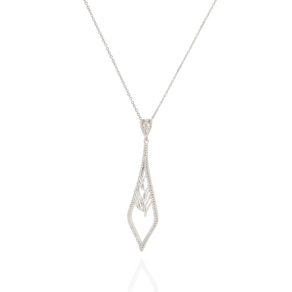 Silver Radiance Diamond Necklace