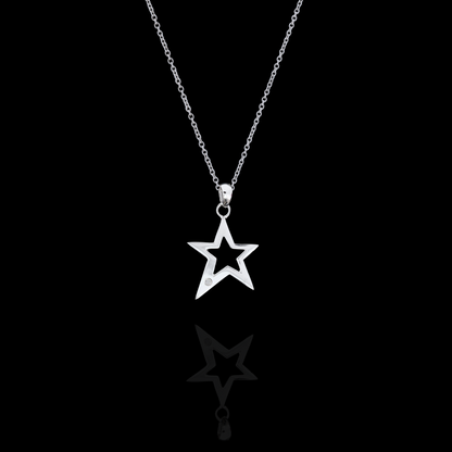 Silent Star Silver Necklace