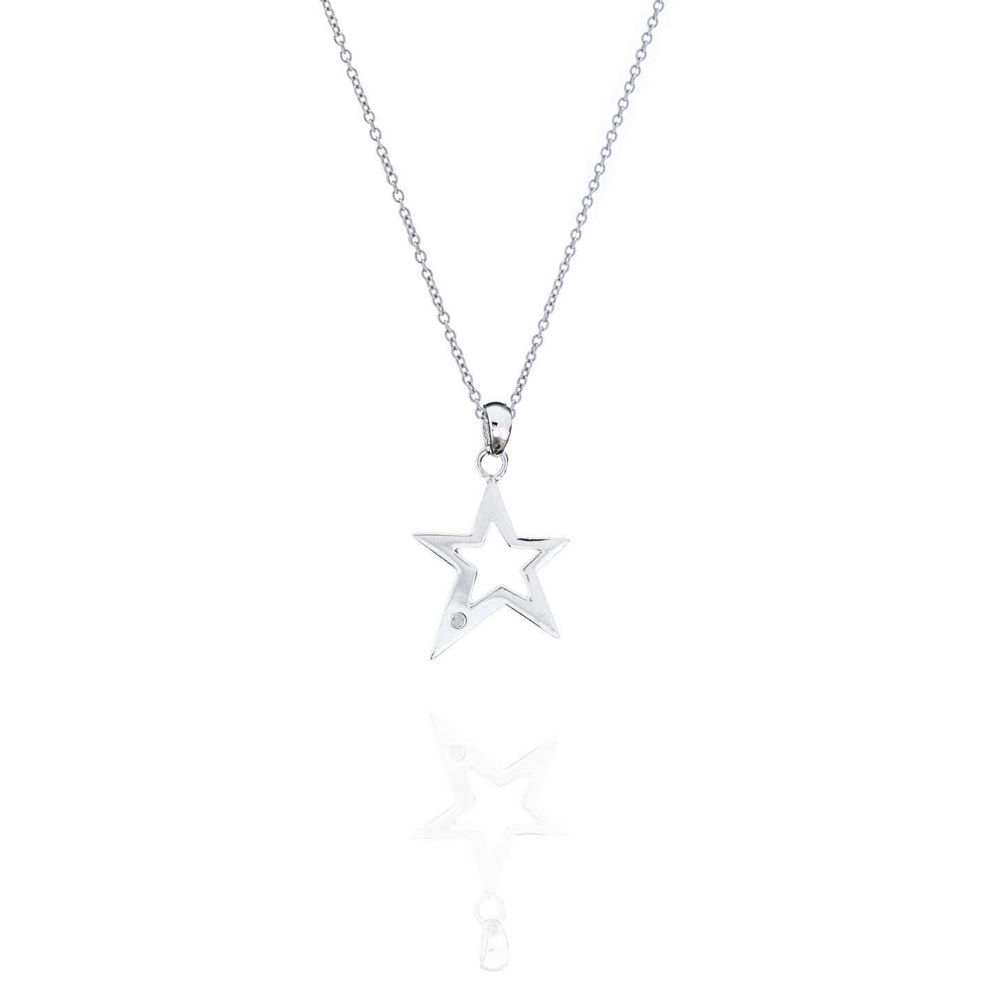 Silent Star Silver Necklace