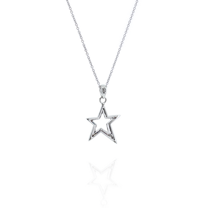 Silent Star Silver Necklace