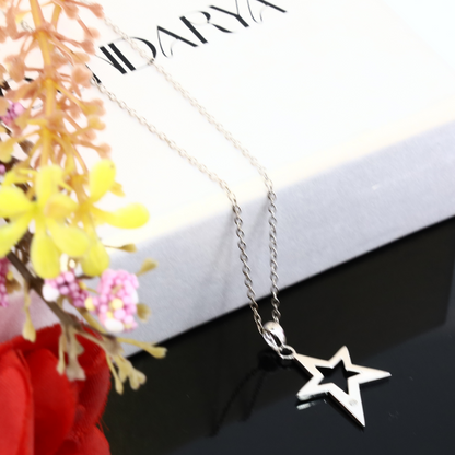 Silent Star Silver Necklace