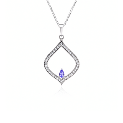 Geo Edge Tanzanite Necklace