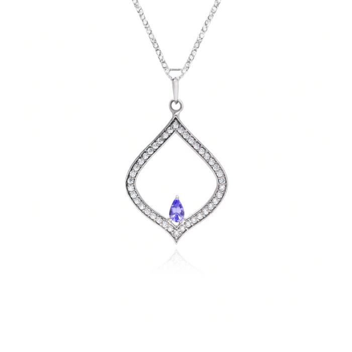 Geo Edge Tanzanite Necklace