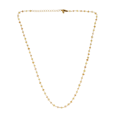 Prosperity Yellow Sapphire Silver Chain